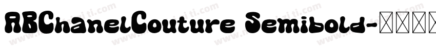 ABChanelCouture Semibold字体转换